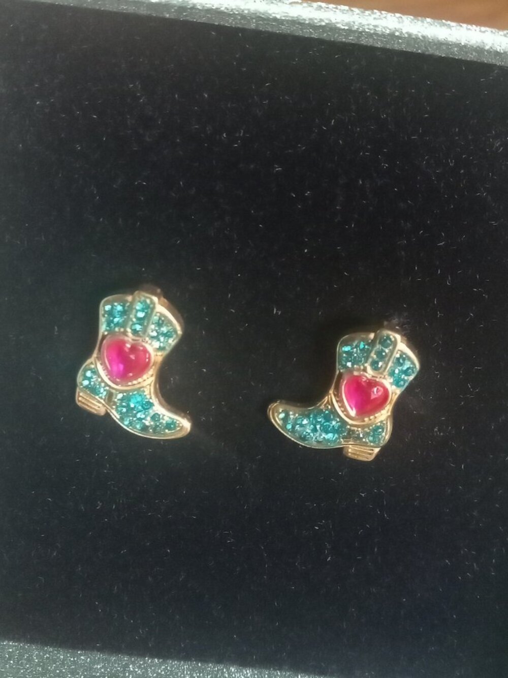Taylor Swift Debut Rhinestone Boot Earrings